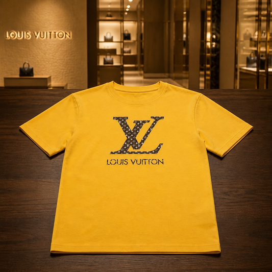 Yellow Inspired Lv Tee Shirt